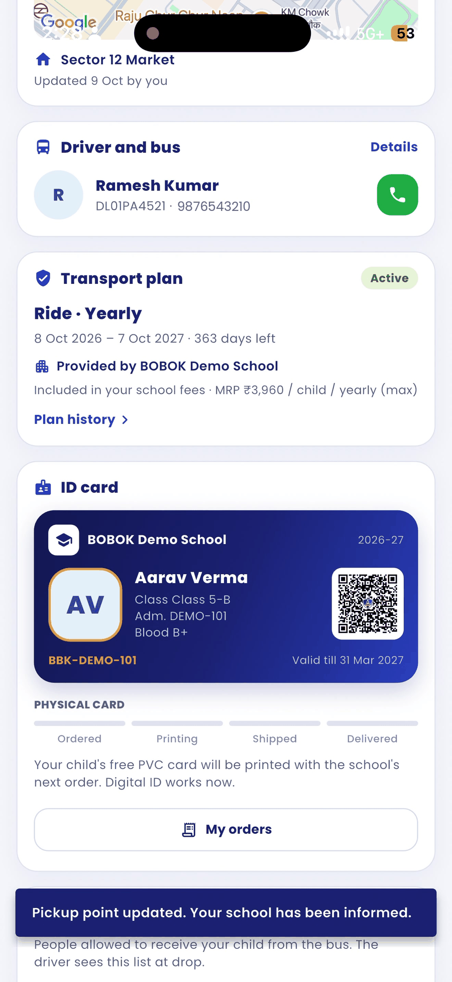 Driver and plan