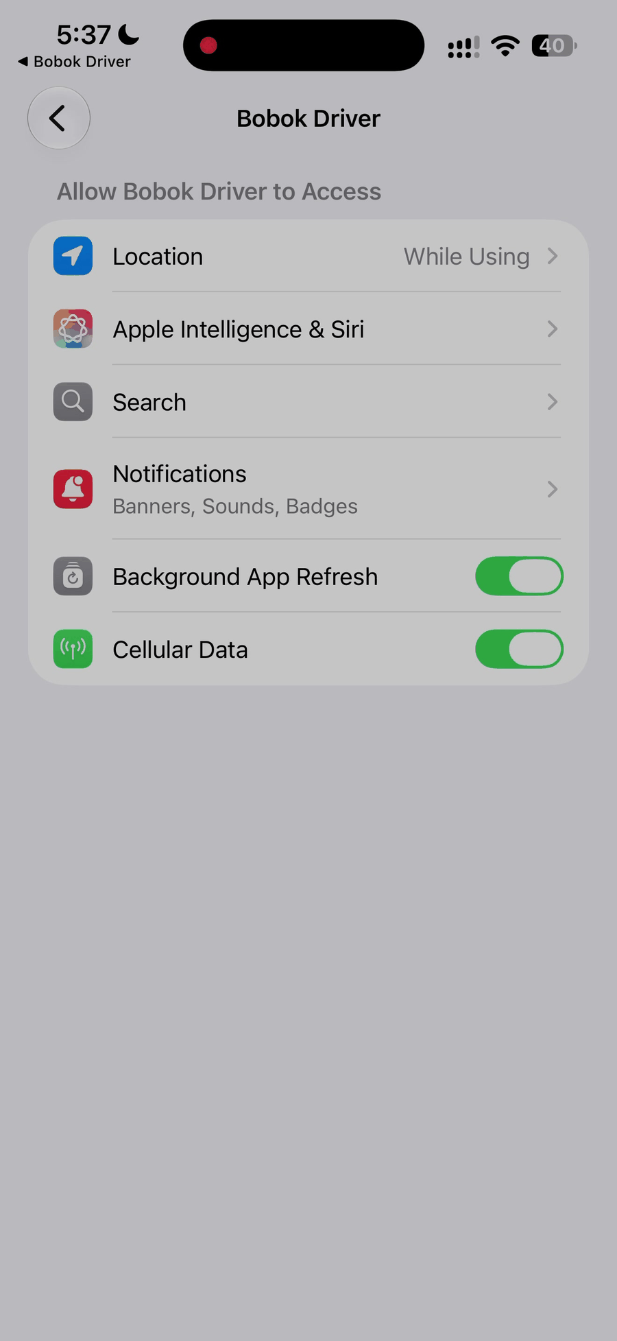 iPhone location